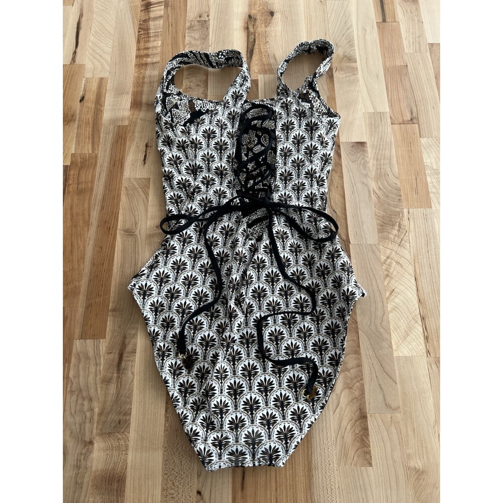 Tommy Bahama Playa Brava Reversible One Piece Swimsuit Blk & White Size 6 - NWT - Picture 6 of 11
